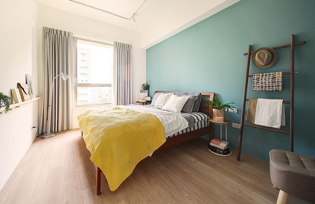
Phòng ngủ ngập tràn sắc màu tự nhiên.
