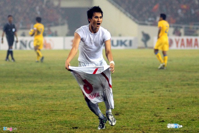 
Một chức vô địch sẽ đặt thế hệ 2018 ngang hàng với những người đàn anh năm 2008 ở sân chơi Đông Nam Á. Ảnh: Hoàng Hà.
