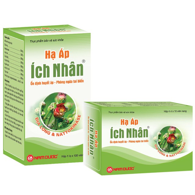 TPBVSK Hạ Áp Ích Nhân chuyên hỗ trợ hạ và ổn định huyết áp, phòng ngừa biến chứng nguy hiểm của cao huyết áp