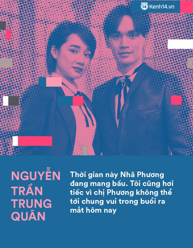 Chỉ một ph&aacute;t ng&ocirc;n duy nhất, Nguyễn Trần Trung Qu&acirc;n đ&atilde; trả lời cho mọi thắc mắc của kh&aacute;n giả về nghi vấn Nh&atilde; Phương mang thai suốt thời gian qua. Tuy nhi&ecirc;n, v&ocirc; t&igrave;nh nam ca sĩ đ&atilde; k&eacute;o mối quan hệ với Nh&atilde; Phương tới bến bờ rạn nứt.