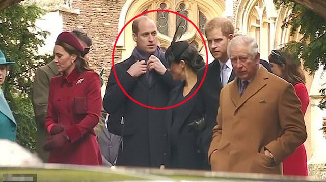 William dường như cố tr&aacute;nh &aacute;nh mắt muốn giao tiếp, tr&ograve; chuyện của Meghan. Ảnh: Reuters.