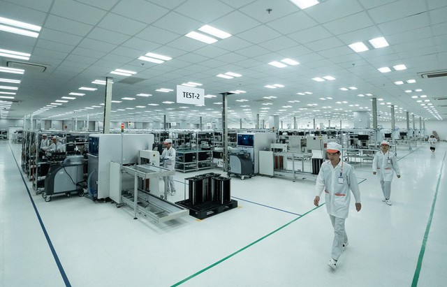 
Toàn cảnh nhà máy dành cho sản xuất các sản phẩm điện tử tại Hải Phòng.

