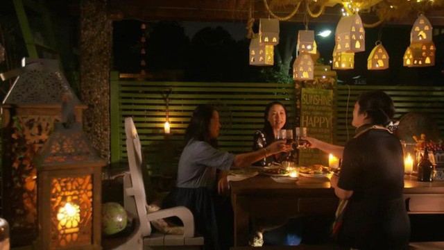 Chị Chen cũng thường mời bạn bè ghé thăm khu vườn của mình.