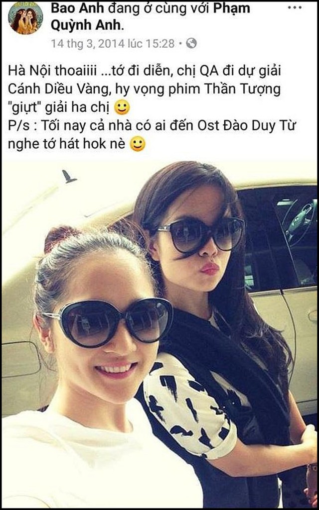 Phạm Quỳnh Anh và Bảo Anh đã hủy kết bạn trên Facebook khá lâu dù trước đó cả 2 là bạn bè thân thiết từ công việc đến ngoài đời.