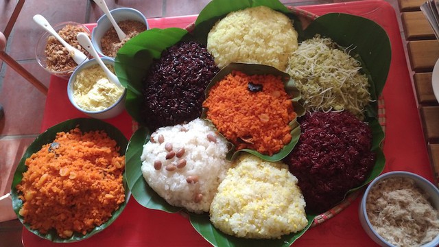Những loại xôi người Phú Thượng hay làm.