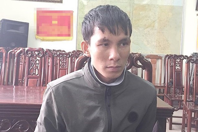 
Nghi can Nguyễn Hữu Trinh bị bắt giữ. Ảnh: X.Bắc
