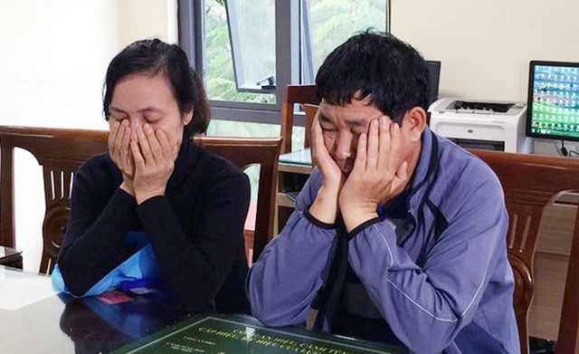 Hai bị can Thanh - Tý khi mới bị bắt.