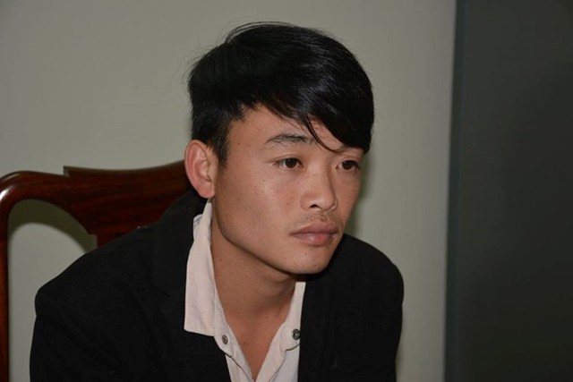 
Lâm Văn Nhất tại cơ quan công an. Ảnh: CACC.
