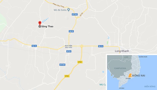 Vị tr&iacute; xảy ra tai nạn. Ảnh: Google Maps.