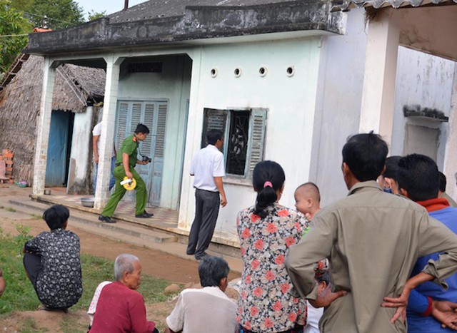 Căn nhà xảy ra vụ án. Ảnh: C.A