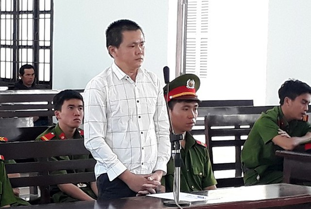 Lê Quang Dũng tại tòa. Ảnh: Tuấn Kiệt.