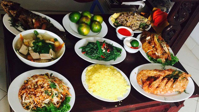 M&acirc;m cỗ th&ocirc;ng thường cơ sở anh Hải l&agrave;m. Ảnh: Nh&acirc;n vật cung cấp