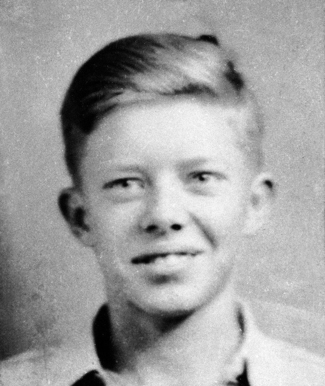 Ảnh chụp cựu Tổng thống Jimmy Carter khi còn là cậu bé 7 tuổi tại Plains, Georgia. (Ảnh: Business Insider)