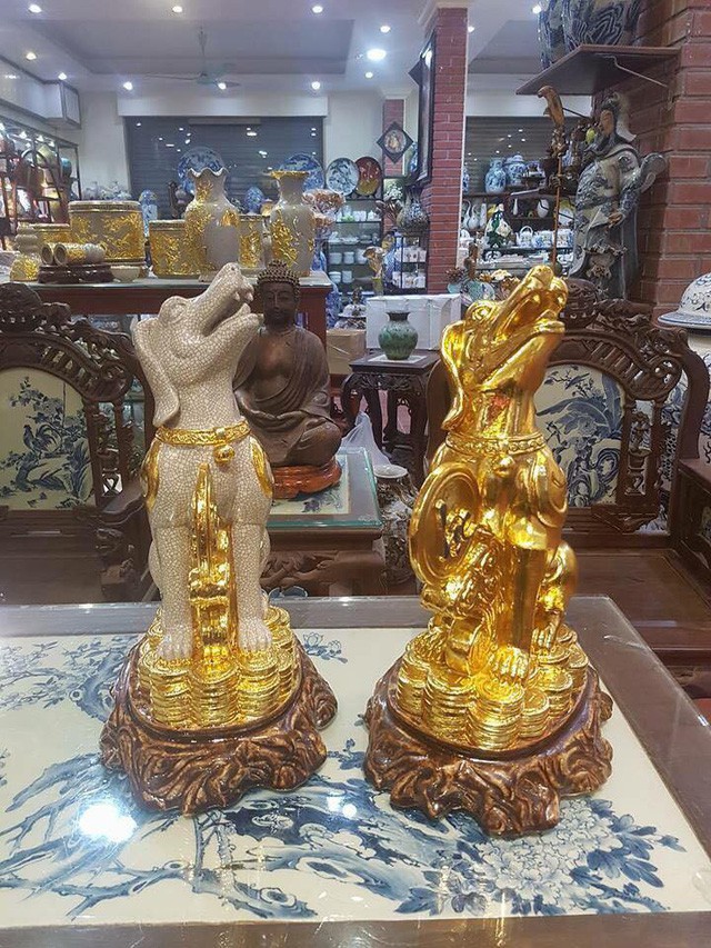 Tượng dát vàng toàn bộ có giá buôn khoảng 2 - 3 triệu đồng