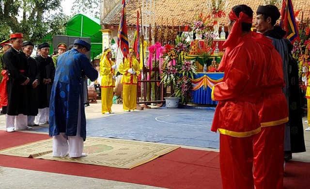 Lễ hội Minh Thề năm nay được cấp bằng công nhận di sản văn hoá phi vật thể Quốc gia. Ảnh: M.Lý