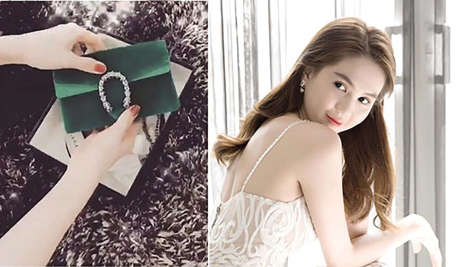 
Ngọc Trinh và chiếc túi hàng hiệu Gucci. Ảnh: TL
