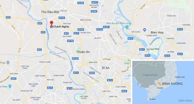 
Vị trí xảy ra vụ việc. Ảnh: Google Maps.
