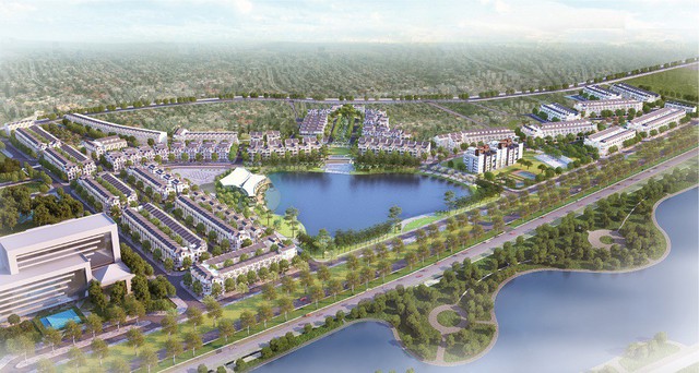 
Phối cảnh tổng thể Khu đô thị đẳng cấp và đáng sống bậc nhất Thành phố Bắc Giang và khu vực trung du Bắc Bộ – Bách Việt Lake Garden. (ảnh: Danko Group)
