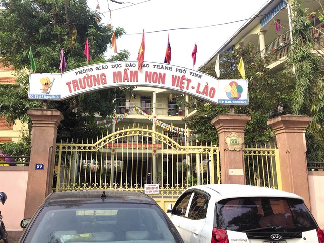 
Trường Mầm non Việt – Lào, nơi xảy ra sự việc. ẢNH: V. ĐỒNG
