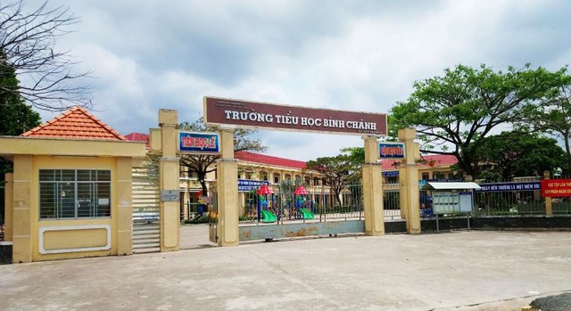 
Trường Tiểu học Bình Chánh (tỉnh Long An) nơi xảy ra vụ việc giáo viên quỳ gối xin lỗi phụ huynh.     Ảnh: TL
