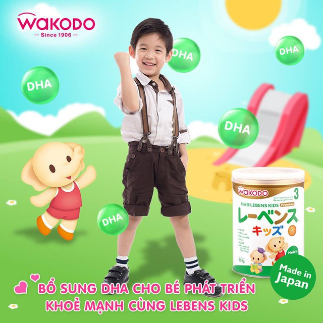 Wakodo – sữa Nhật tăng chiều cao cho bé từ 3 tuổi