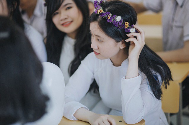 &ldquo;Đặc sản&rdquo; của lớp 12A7 l&agrave; rất nhiều bạn nữ xinh xắn.