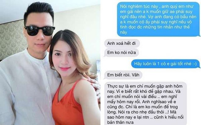 Bảo Thanh từng bị nghi là người gửi tin nhắn thả thính Việt Anh, dù nam diễn viên đã có vợ.