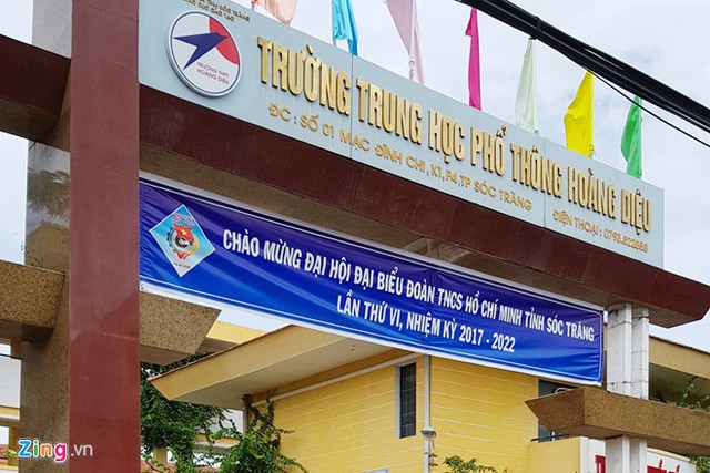 Sau 60 năm phát triển, trường THPT Hoàng Diệu bị tai tiếng trong nhiệm kỳ bà Phụng làm Hiệu trưởng. Ảnh: Việt Tường.