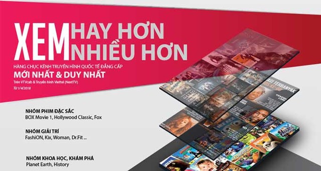 
Trên trang chủ của VTVCab, dòng thông báo chỉ cho biết sẽ bổ sung thêm gói kênh và không đả động tới việc loại bỏ một loạt kênh truyền hình cũ. Ảnh: PV
