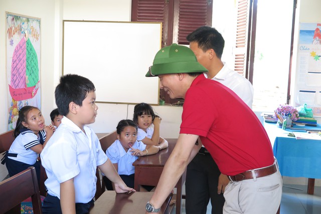 
Lớp học ở đảo Song Tử Tây.
