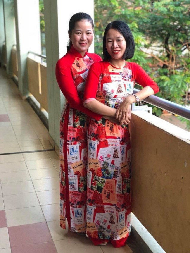 Cô Trang Như và đồng nghiệp