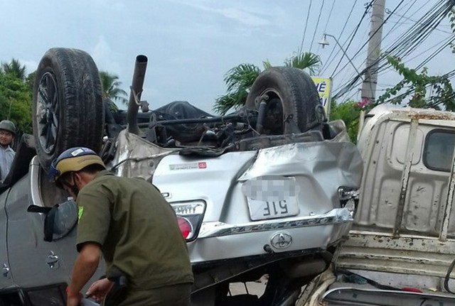 
Hiện trường tai nạn. Ảnh: Nhật T&acirc;n.
