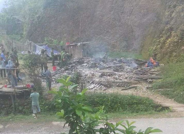 
Hiện trường vụ án. Ảnh: C.P.
