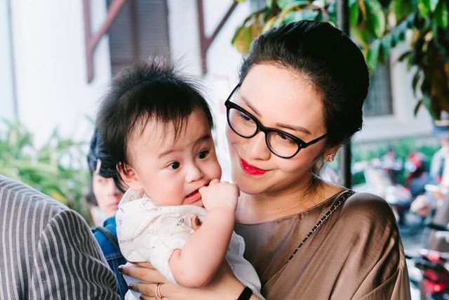 Vợ Thanh Bùi và bé Kiến An