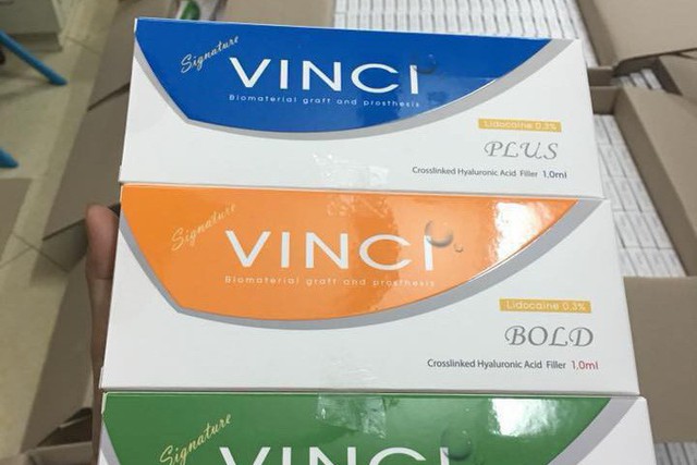 
Sản phẩm Filler hãng Vinci, xuất xứ Hàn Quốc được rao bán chỉ từ 200.000 đồng.     Ảnh: PV
