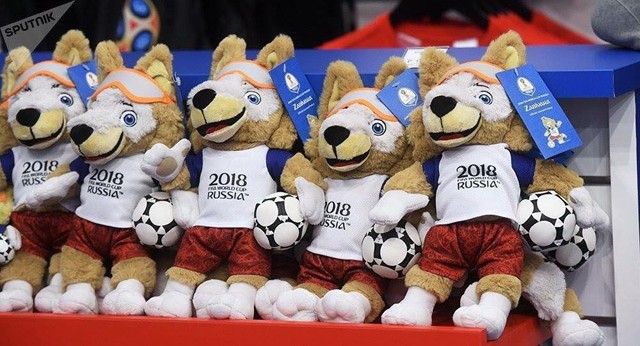 Linh vật sói Zabivaka cũng được khá nhiều người ưa chuộng