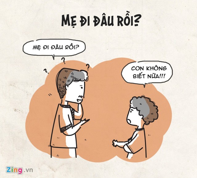 Tuy bố có những tật xấu như thế, tình cảm bố dành cho mẹ và con là vô bờ bến. Câu cửa miệng của bố mỗi khi đi làm về luôn là: Mẹ đâu rồi con?, Mày có thấy mẹ có bếp không?... Bố ơi, rốt cuộc con có phải con bố không? Con là ai giữa cuộc đời này?