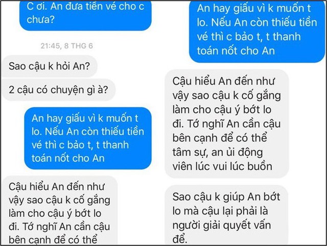 
Nguyên văn tin nhắn dạy cách yêu của cô nàng bán vé dành cho T.C
