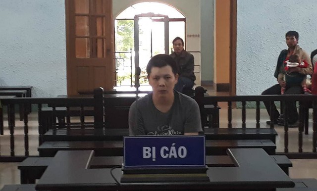 Bị cáo Cao Minh Thành tại phiên tòa