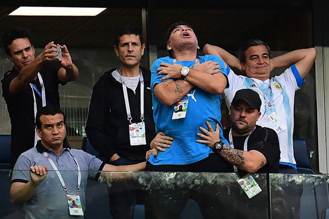 Maradona trông như ông hoàng ở World Cup 2018.