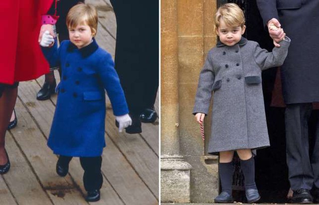 2 bố con rất thời trang trong kiểu &aacute;o măng t&ocirc; d&agrave;i