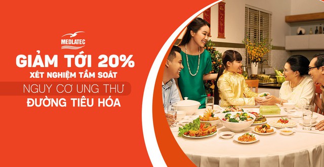 “Khám, tầm soát nguy cơ ung thư tiêu hóa” với ưu đãi giảm tới 20% tại MEDLATEC.