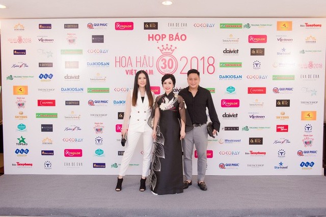 Hoa hậu Bùi Bích Phương tại buổi họp báo công bố kết quả vòng sơ khảo miền Bắc Hoa hậu Việt Nam 2018.