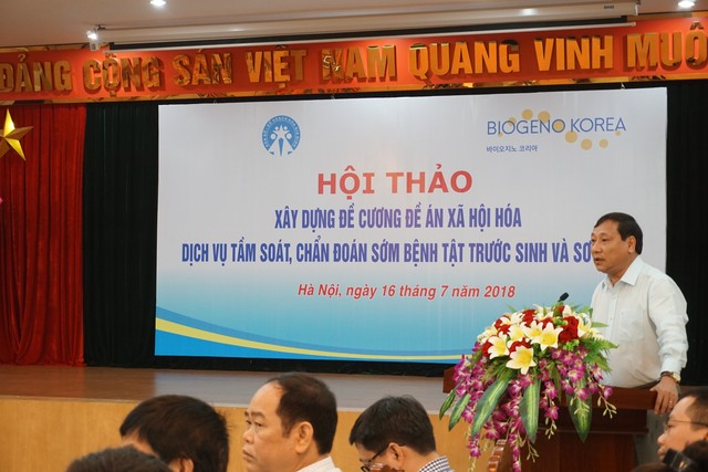 
Ông Võ Thành Đông, Phó Tổng cục trưởng Tổng cục DS-KHHGĐ phát biểu khai mạc Hội thảo. Ảnh: N.Mai
