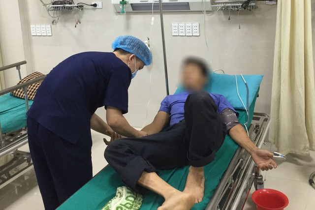 
Bệnh nhân D được theo dõi tại Bệnh viện Đa khoa Hùng Vương (Ảnh bệnh viện cung cấp).
