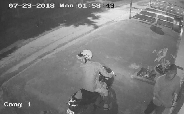 Hình ảnh camera ghi lại vụ trộm. Ảnh: A.S