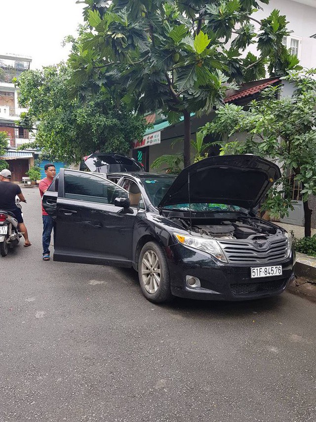 Chiếc xe được tìm thấy. Ảnh: H.T