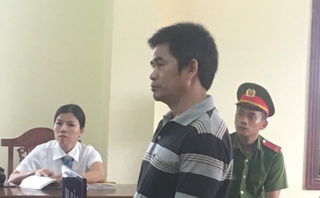 Bị cáo tại phiên toà.