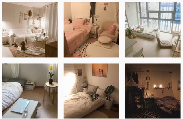Những bức ảnh chụp lại không gian căn hộ mini được trang hoàng đẹp đẽ xuất hiện vô cùng phổ biến trên Instagram.