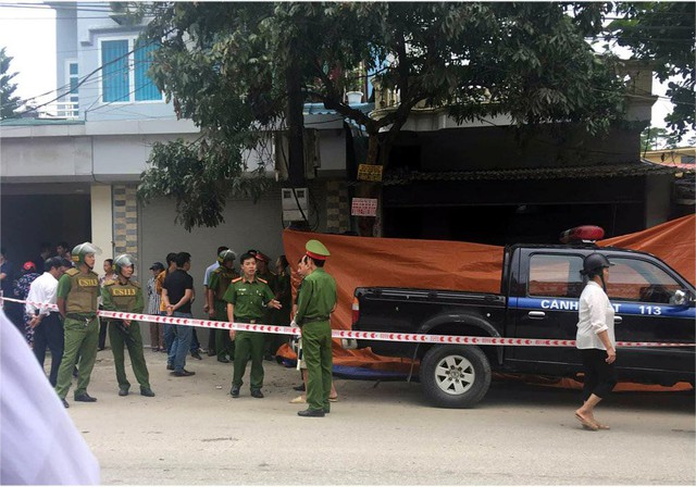 Ngôi nhà che bạt, nơi xảy ra vụ nổ súng